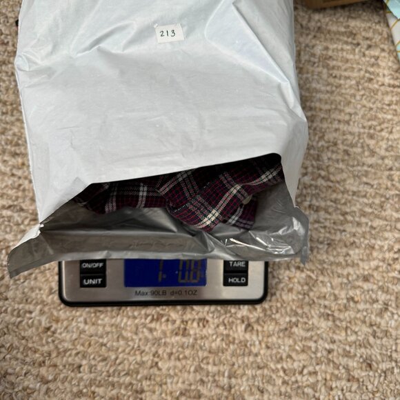 Tommy Jeans Mens XL‎ Shirt Red White Blue Button Front LS Denim Accent Hilfiger - Picture 9 of 9